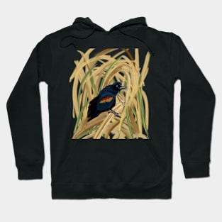 Red winged blackbird Hoodie